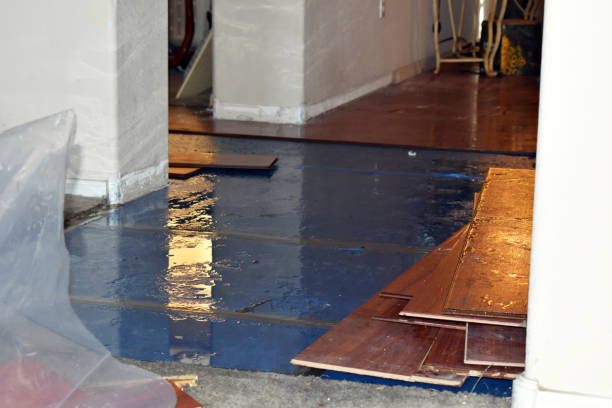Professional Emergency Water Damage Restoration technician working in North Chatham, MA